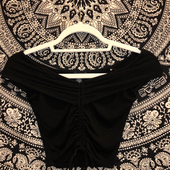 Fashion Nova Tops - Fashion Nova over-the-shoulder drawstring top